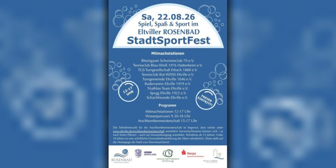Kostenfreier Bewegungstag im Rosenbad: Eltviller Vereine stellen Sportangebote vor